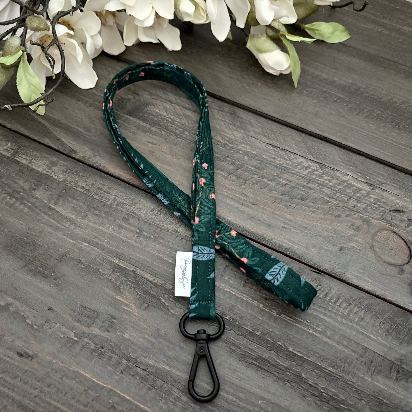 Skinny Lanyards & Skinny Wristlet Straps - Vintage Garden