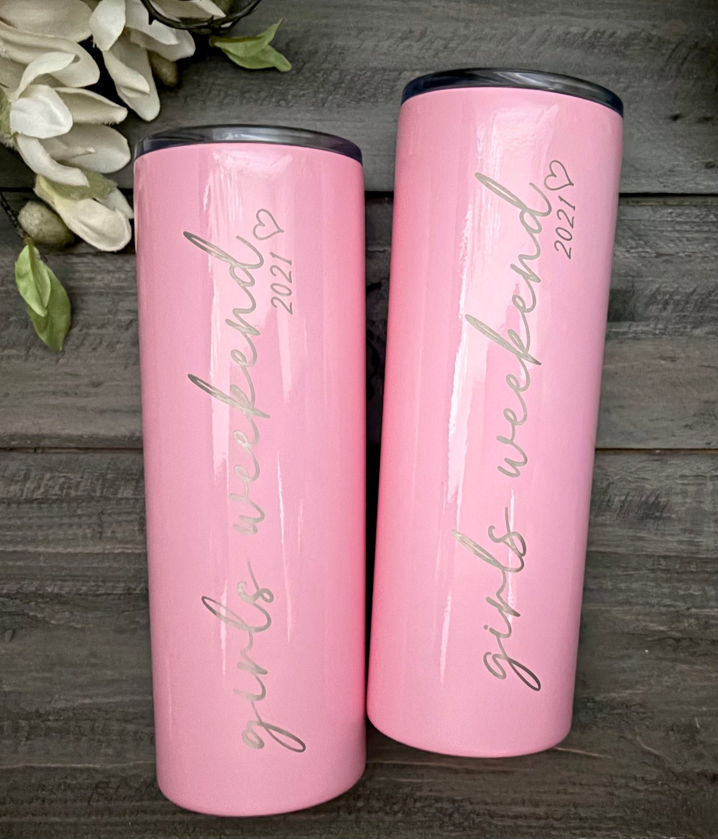 20oz Skinny Steel Stainless Steel Tumbler Set - Girls Weekend 2021