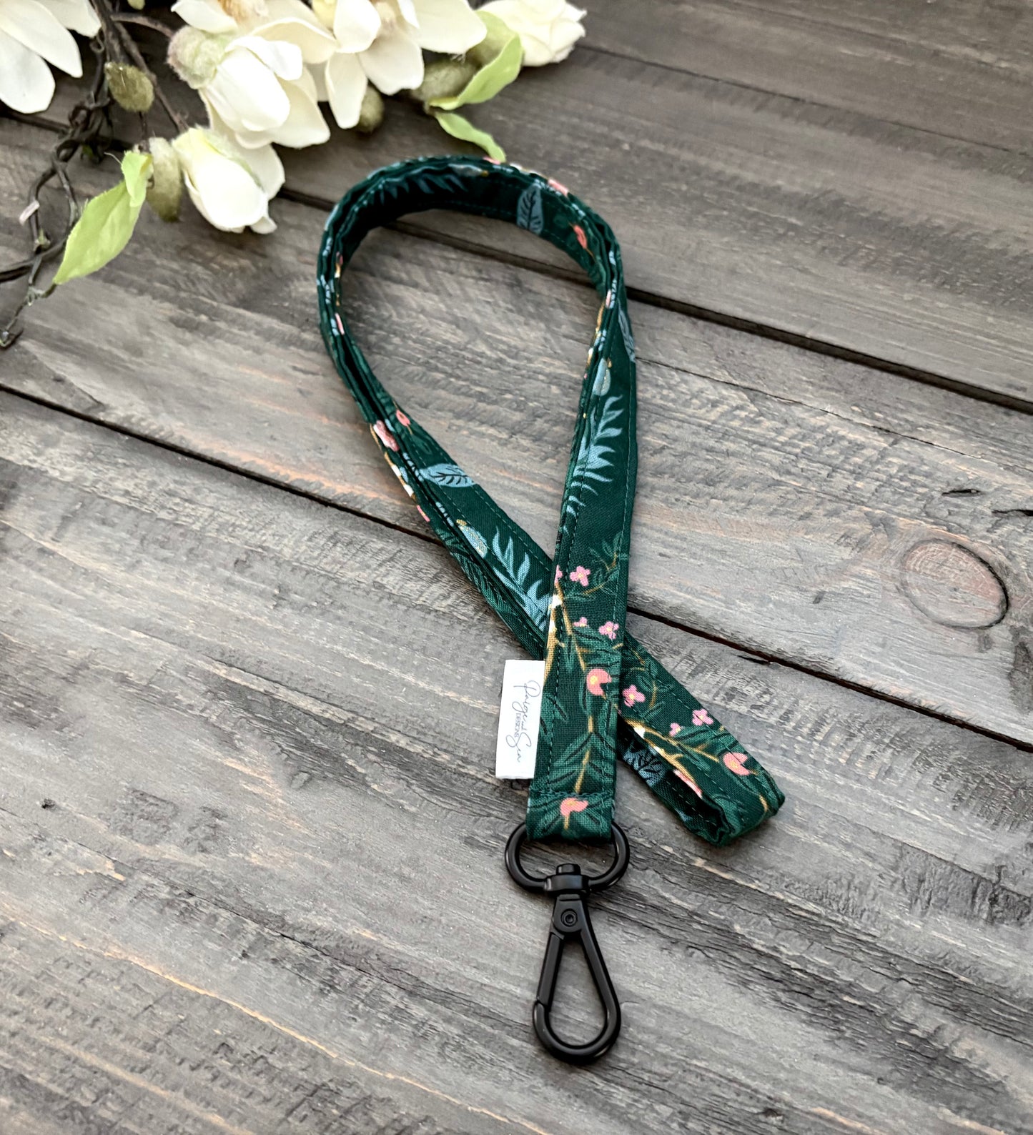 Skinny Lanyards & Skinny Wristlet Straps - Vintage Garden