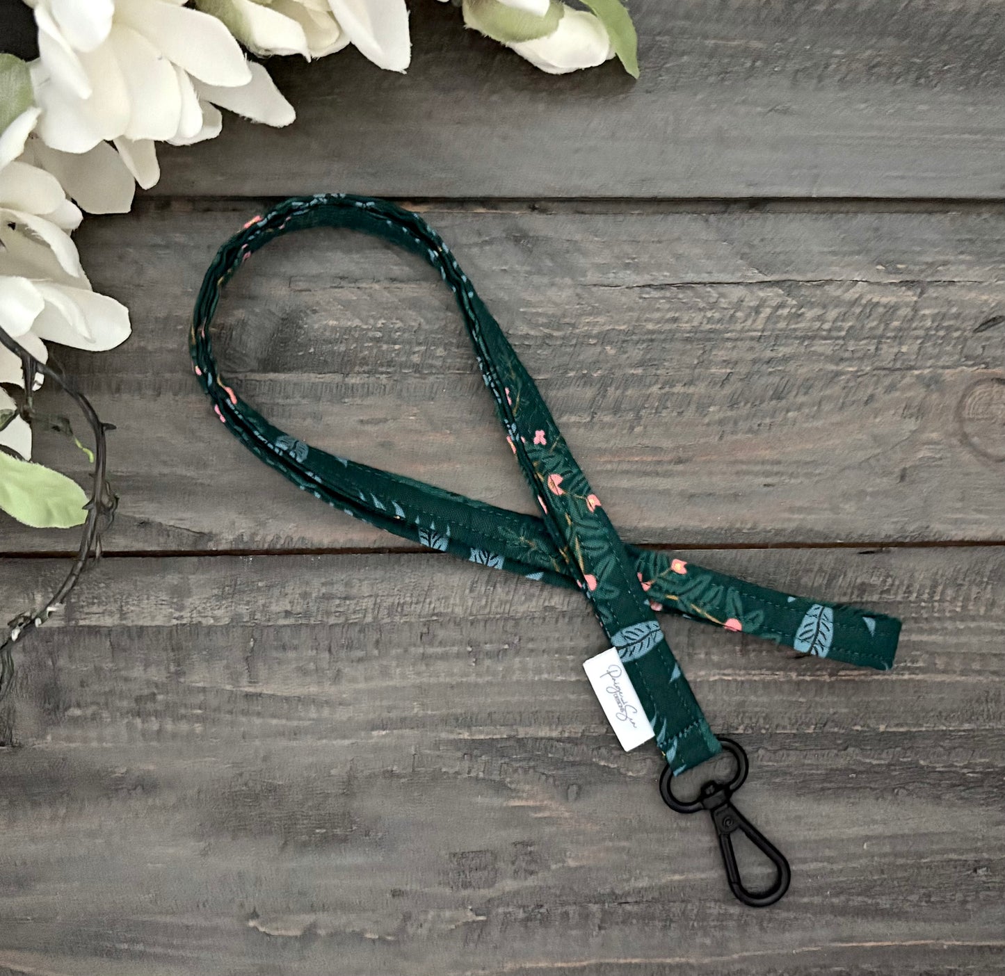 Skinny Lanyards & Skinny Wristlet Straps - Vintage Garden