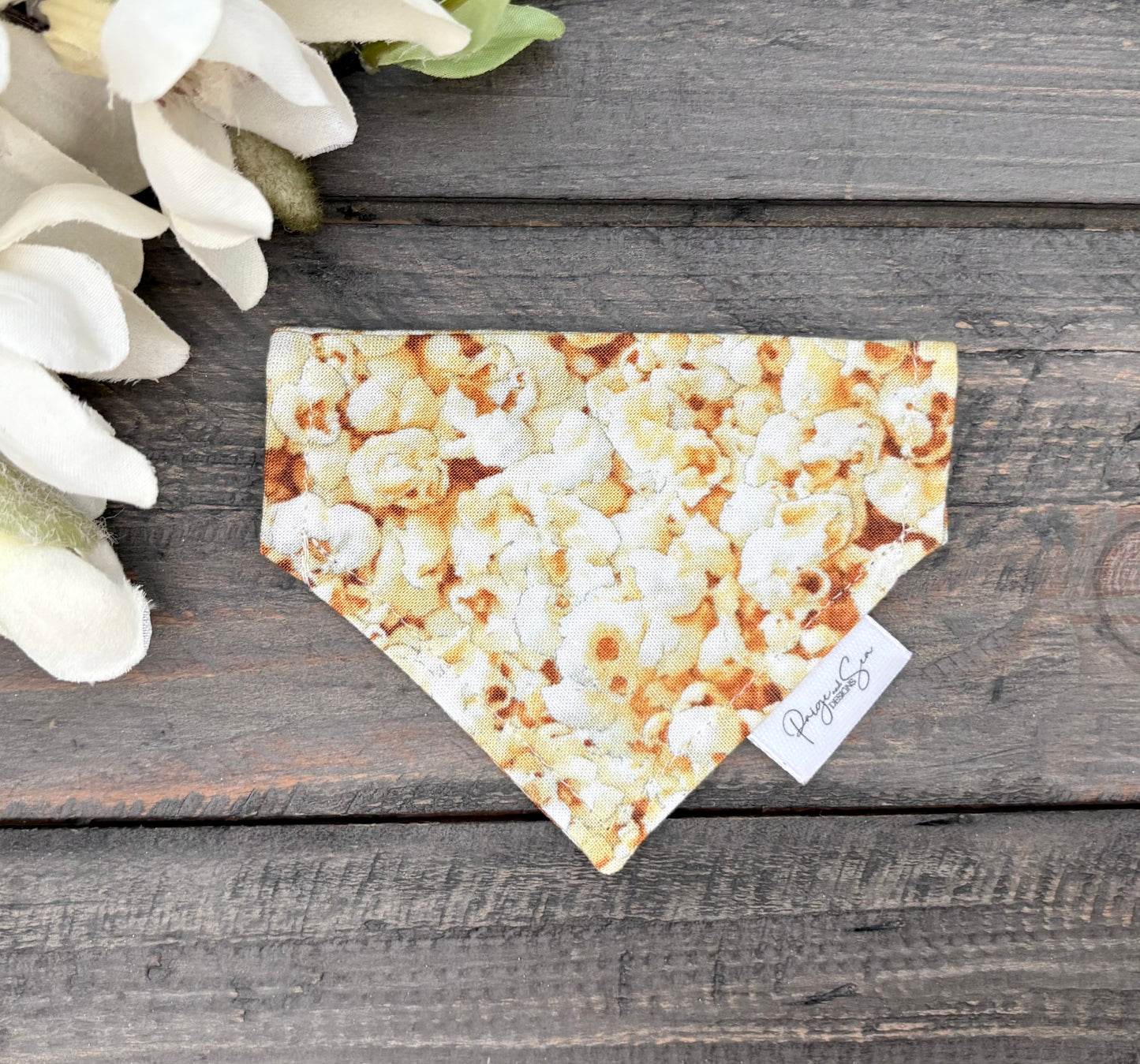 Over the Collar Pet Bandana - Popcorn
