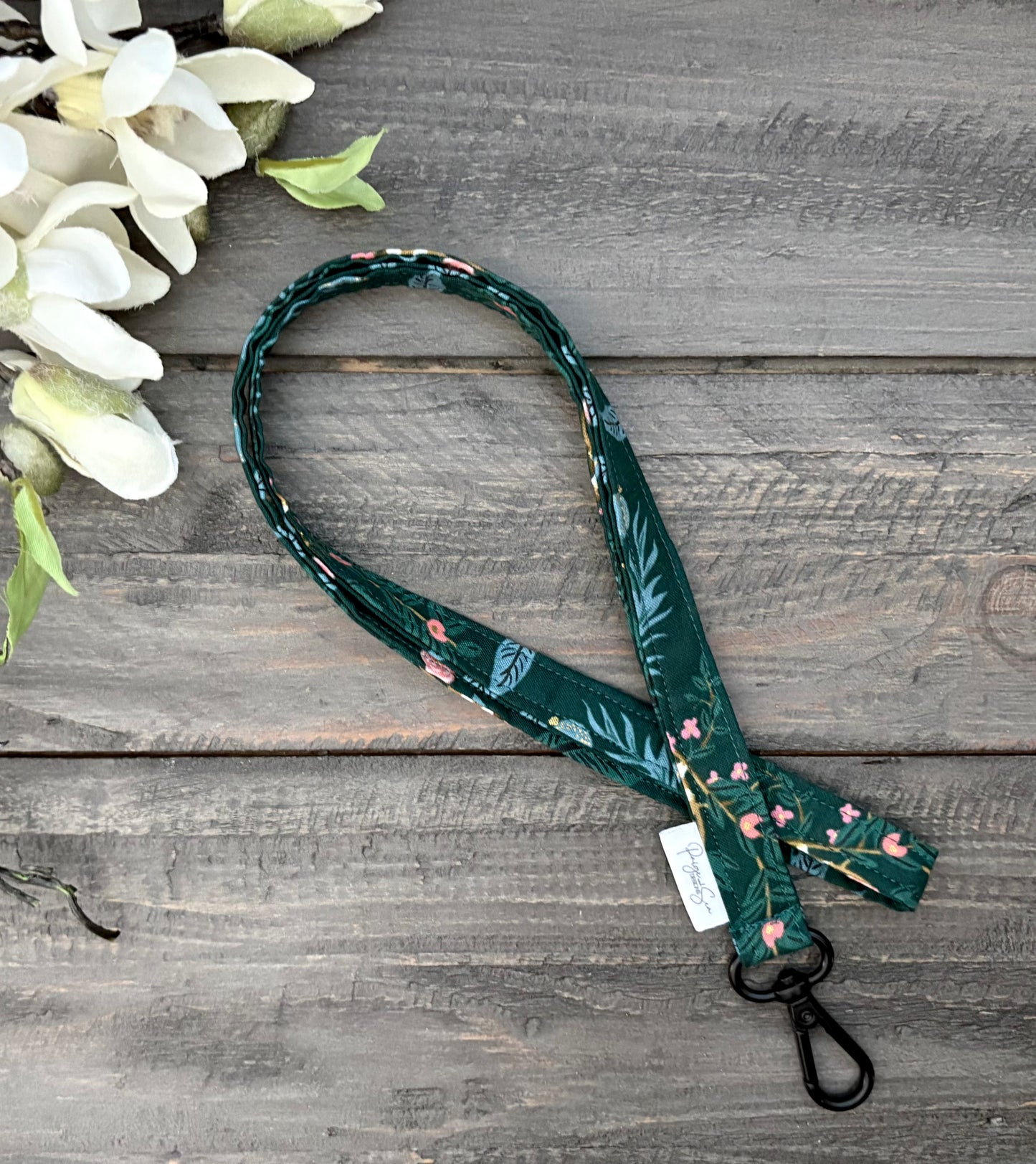Skinny Lanyards & Skinny Wristlet Straps - Vintage Garden