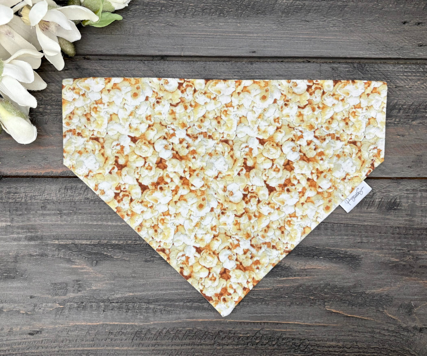 Over the Collar Pet Bandana - Popcorn
