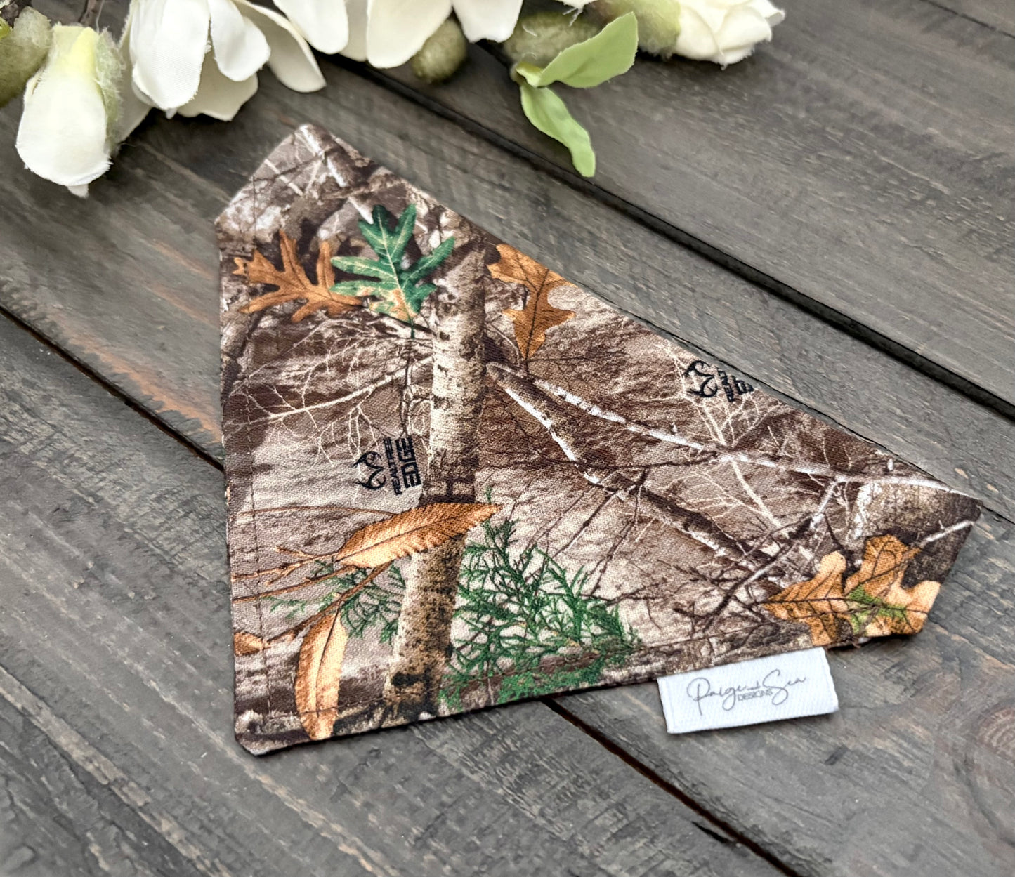 Over the Collar Pet Bandana - Realtree Edge Forest Camo