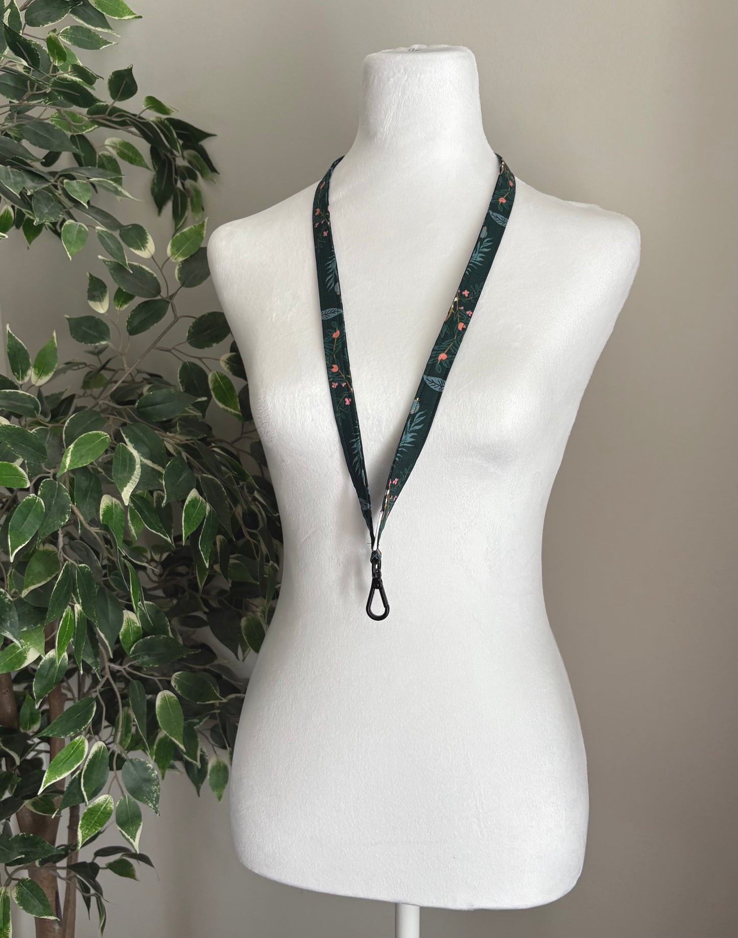 Skinny Lanyards & Skinny Wristlet Straps - Vintage Garden