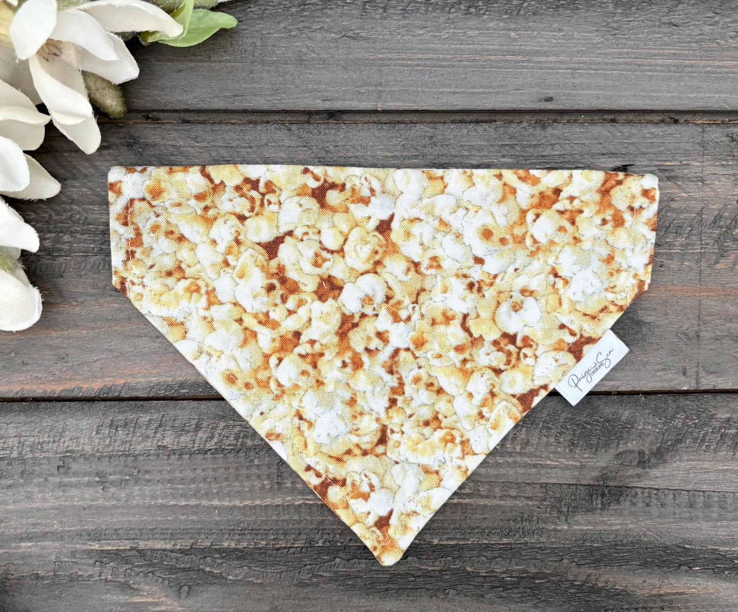 Over the Collar Pet Bandana - Popcorn