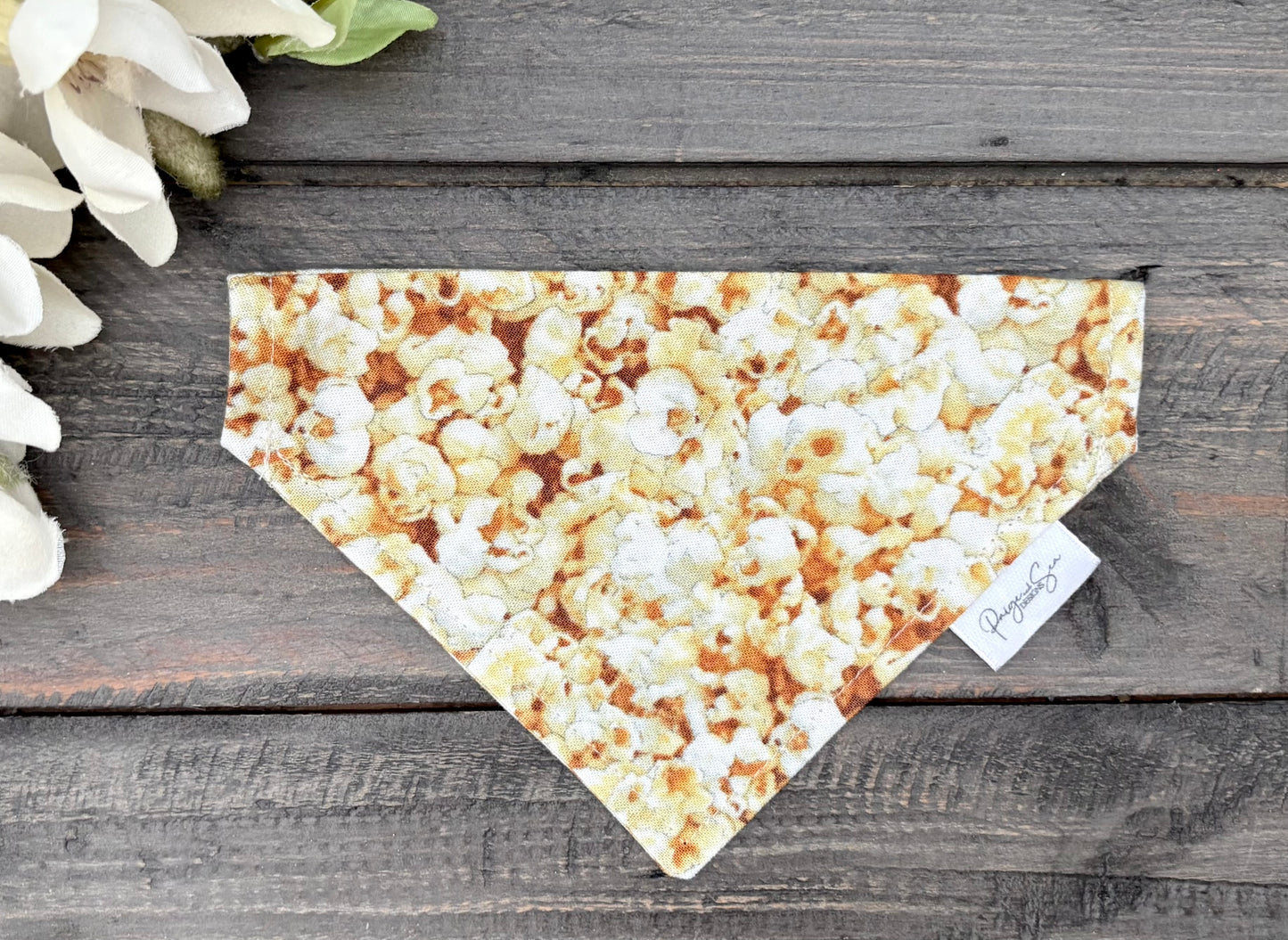 Over the Collar Pet Bandana - Popcorn