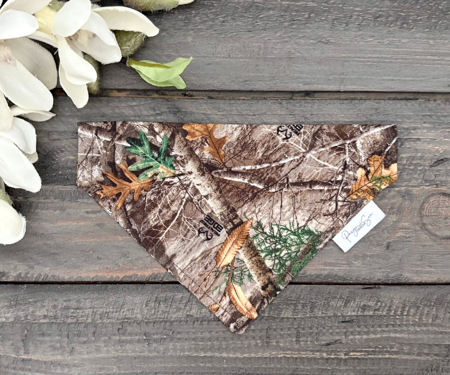 Over the Collar Pet Bandana - Realtree Edge Forest Camo