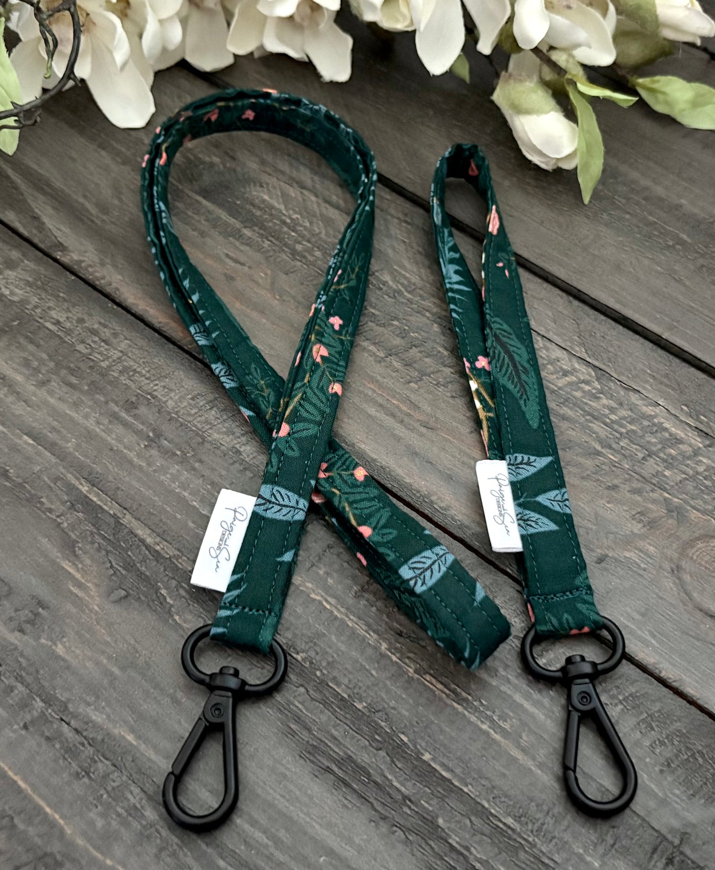 Skinny Lanyards & Skinny Wristlet Straps - Vintage Garden
