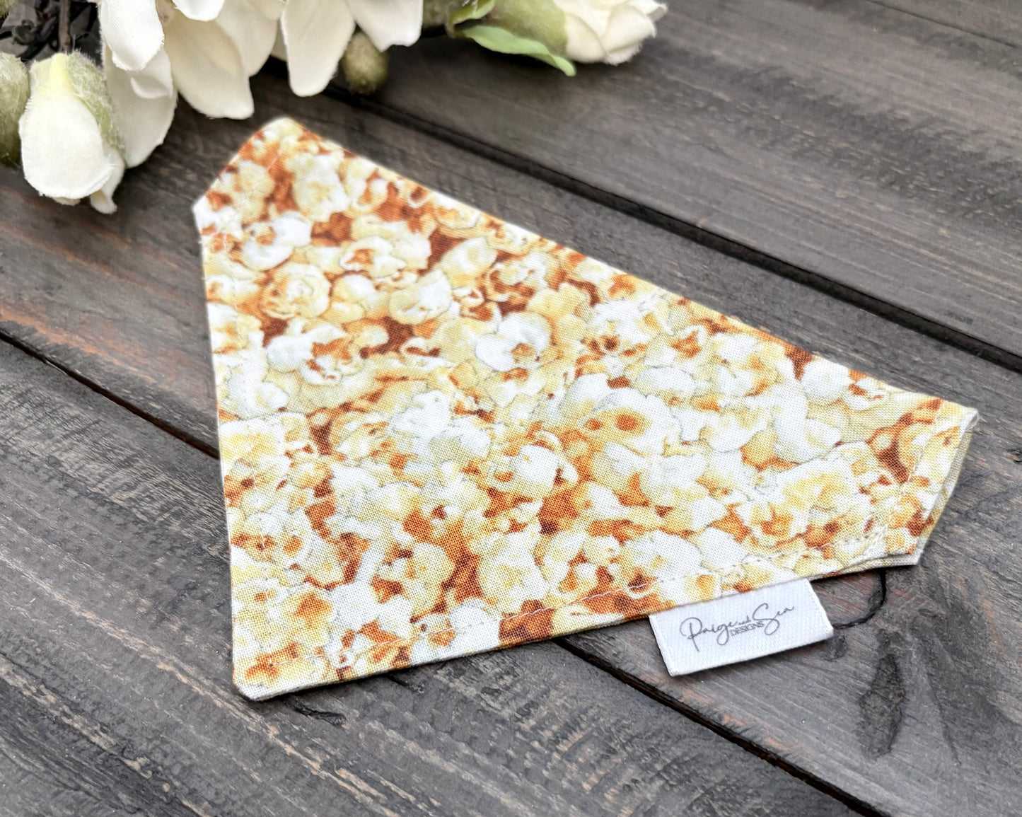 Over the Collar Pet Bandana - Popcorn