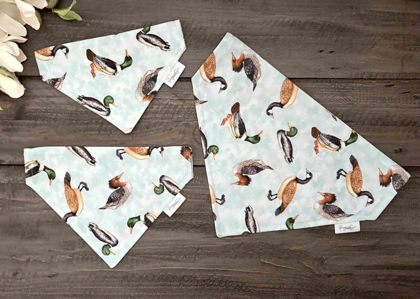 Over the Collar Pet Bandana - Duck Duck & Goose