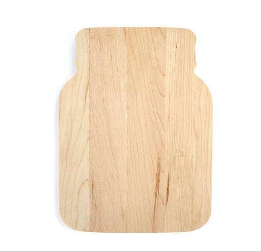 Personalized Wooden Cutting Board - Mason Jar