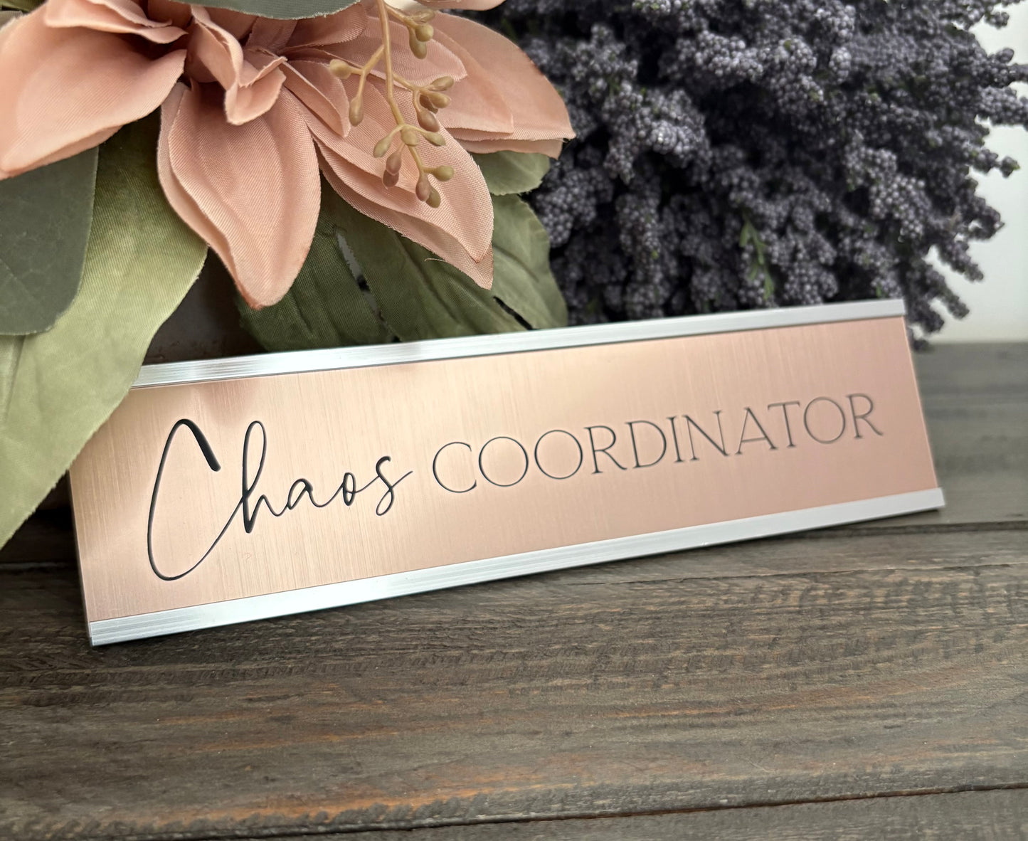 Personalized Aluminum Desk Signs