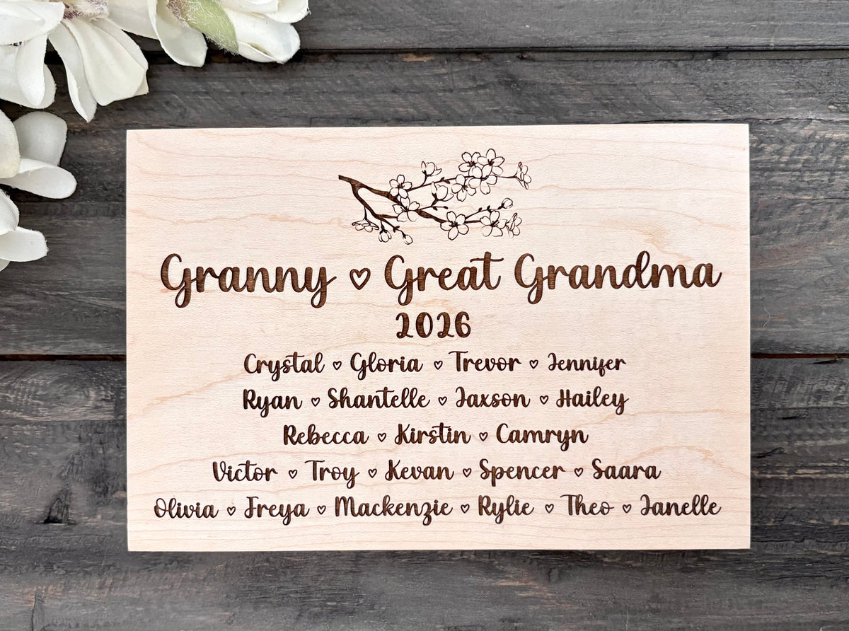 Personalized Wooden Mini Signs - Custom Design