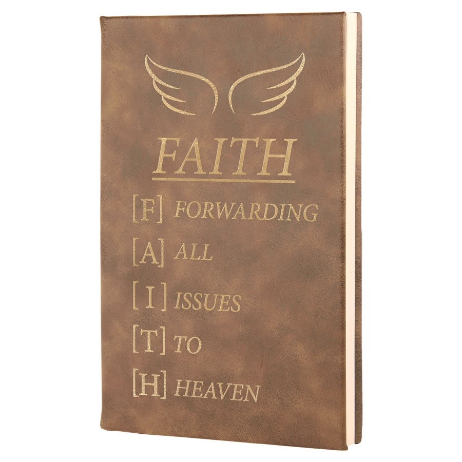 Personalized Leatherette Journals - 2 Sizes & 19 Colours