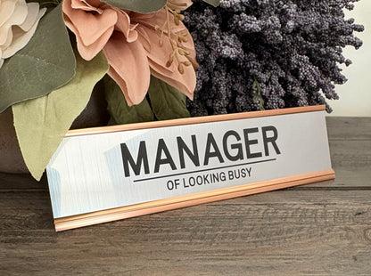 Personalized Aluminum Desk Signs