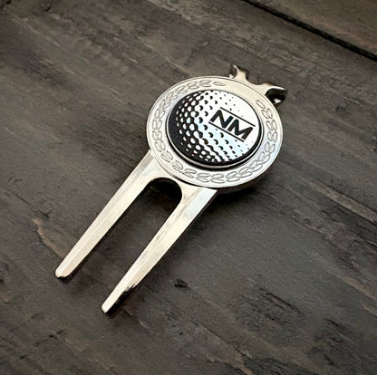 Personalized Golf Divot Tool with Removable Ball Marker