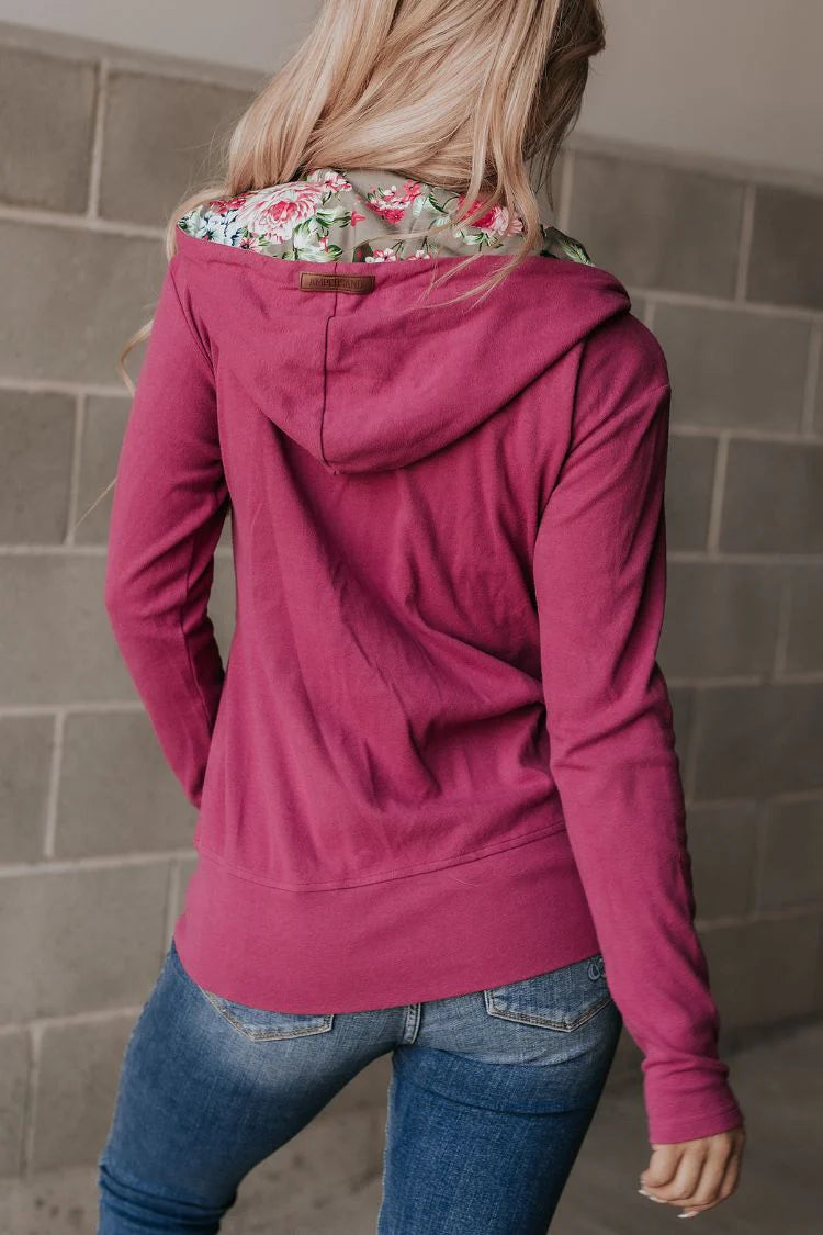 Ampersand Avenue Full Zip Sweatshirt - Glow Girl