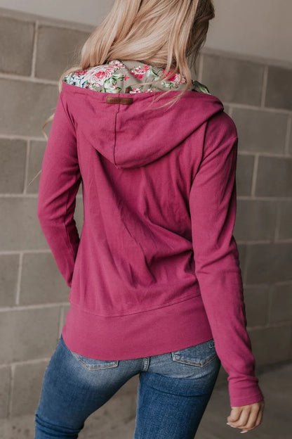 Ampersand Avenue Full Zip Sweatshirt - Glow Girl