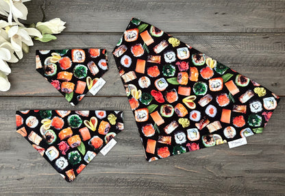 Over the Collar Pet Bandana - Sushi