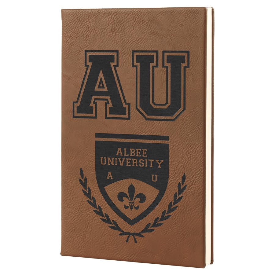 Personalized Leatherette Journals - 2 Sizes & 19 Colours