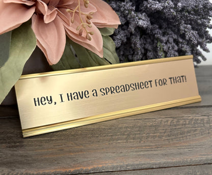 Personalized Aluminum Desk Signs