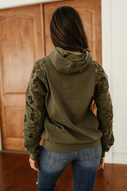 Ampersand Avenue University Hoodie - Love Story Olive