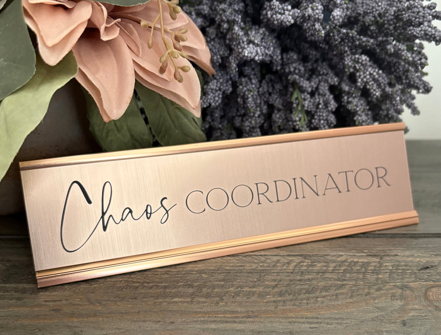 Personalized Aluminum Desk Signs