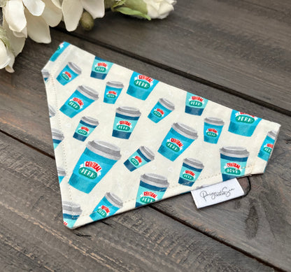 Over the Collar Pet Bandana - Central Perk Coffee Cups with Friends