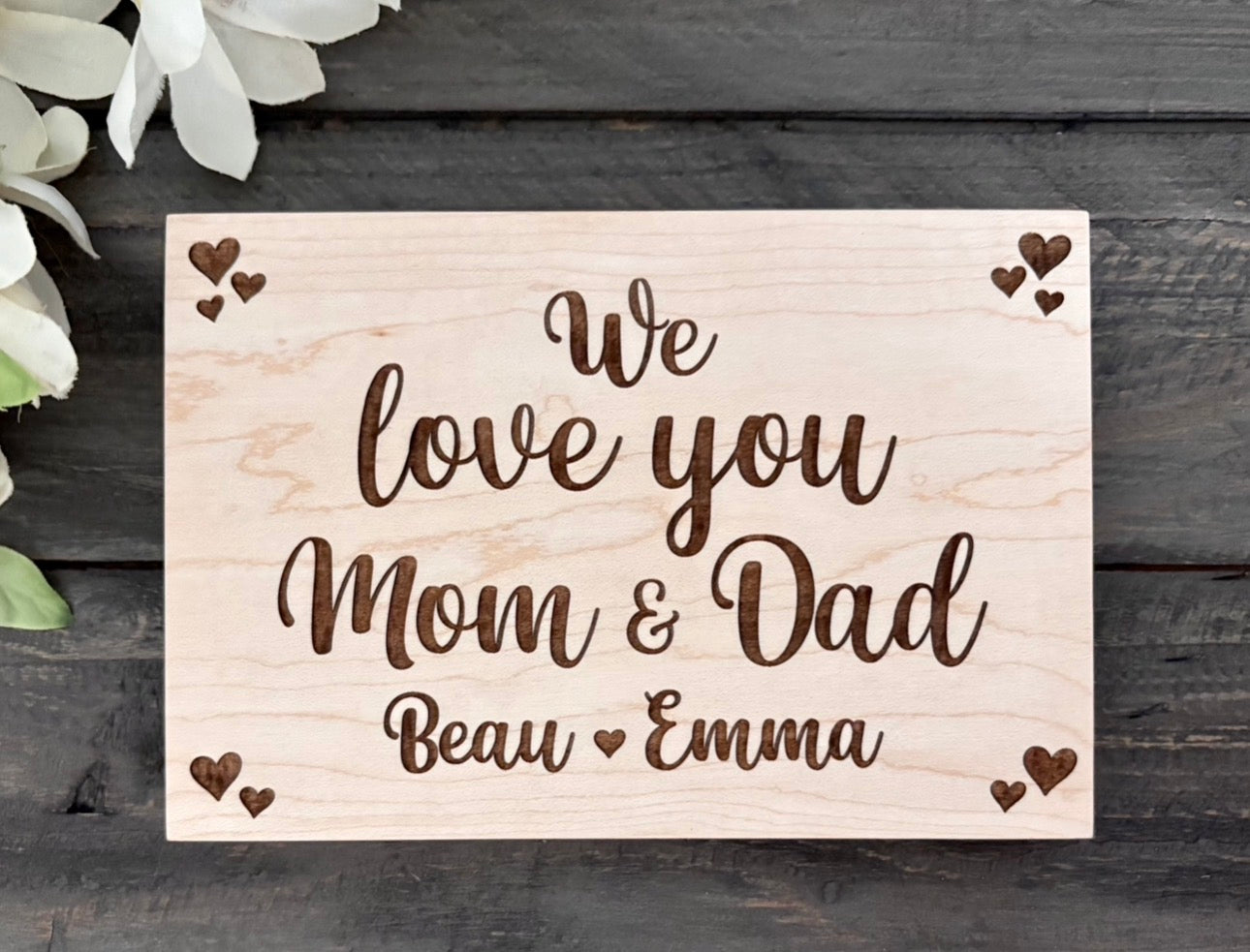 Personalized Wooden Mini Signs - Custom Design