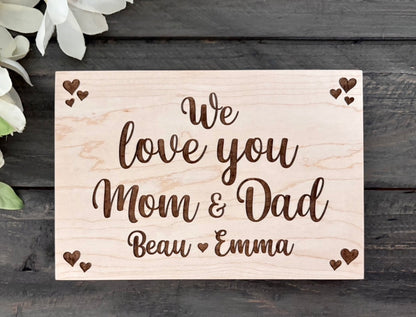Personalized Wooden Mini Signs - Custom Design