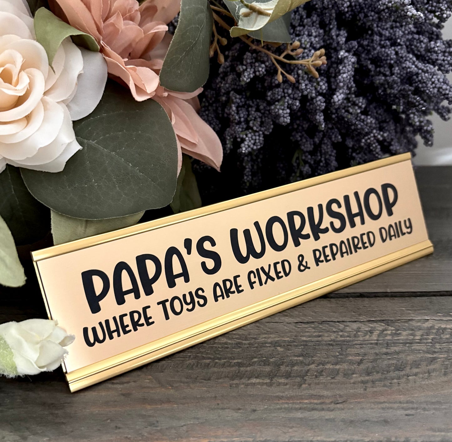 Personalized Aluminum Desk Signs