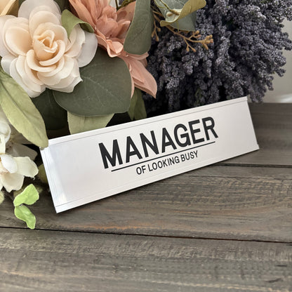 Personalized Aluminum Desk Signs