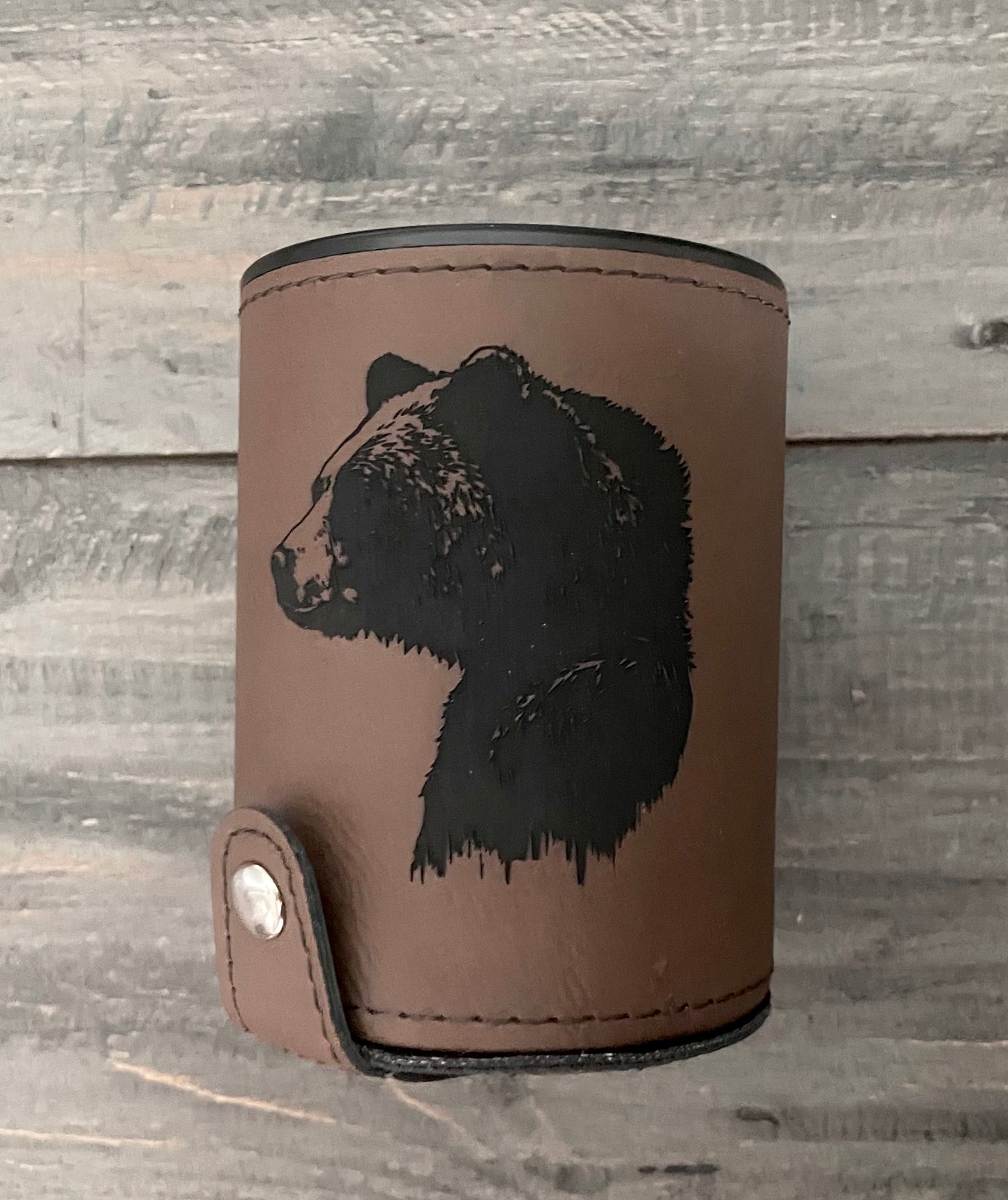 Personalized Leatherette Dice Cups with 5 Dice - 11 Colours