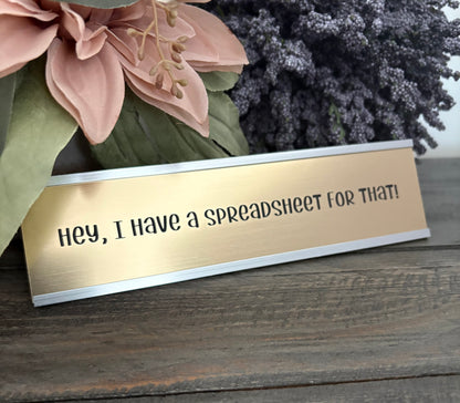 Personalized Aluminum Desk Signs