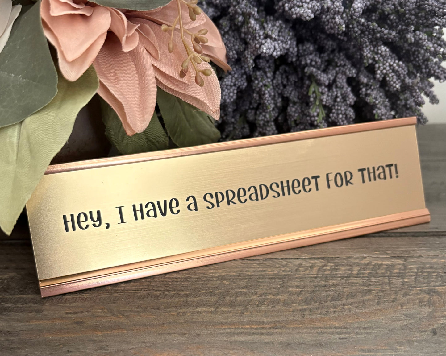 Personalized Aluminum Desk Signs