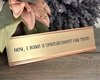 Personalized Aluminum Desk Signs