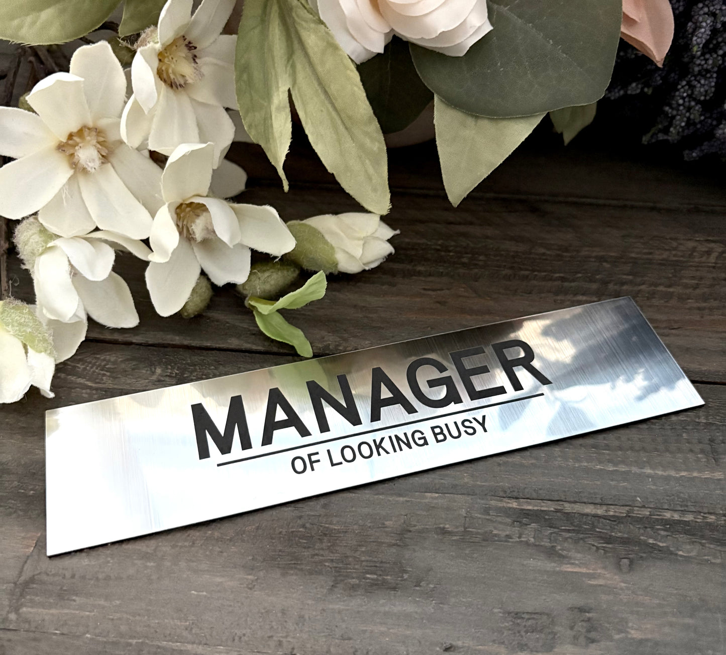 Personalized Aluminum Desk Signs