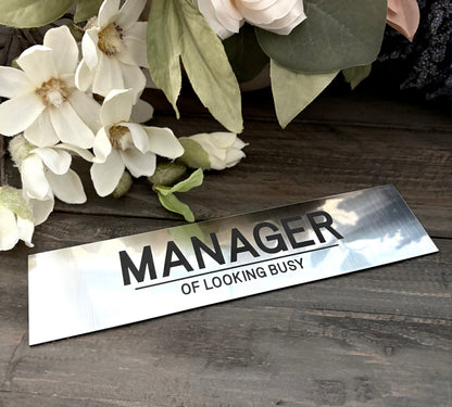 Personalized Aluminum Desk Signs