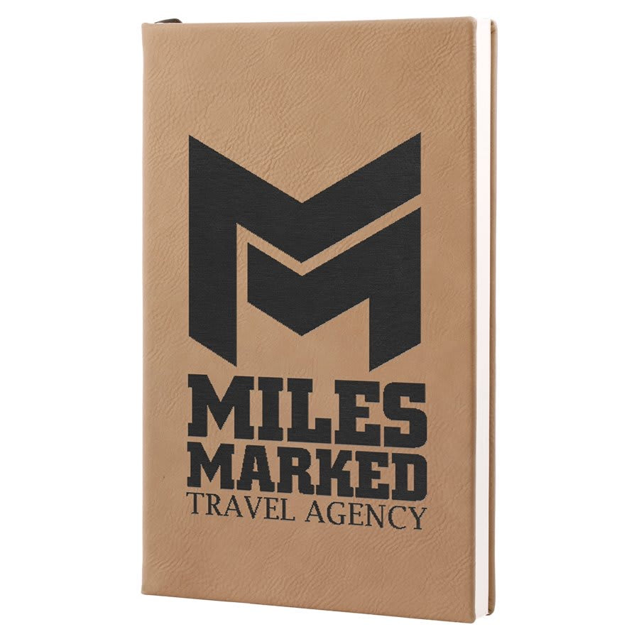 Personalized Leatherette Journals - 2 Sizes & 19 Colours