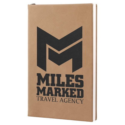 Personalized Leatherette Journals - 2 Sizes & 19 Colours