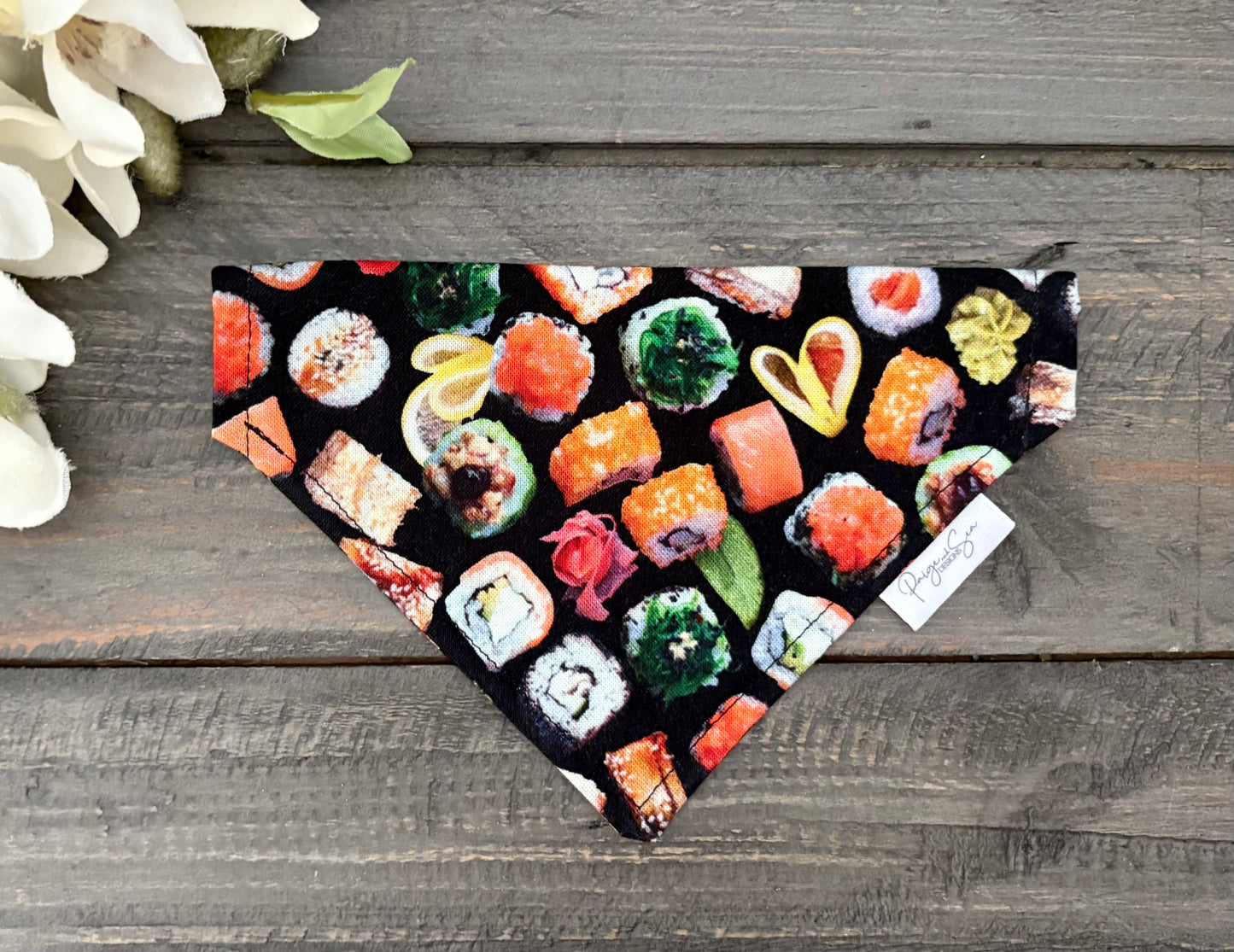 Over the Collar Pet Bandana - Sushi