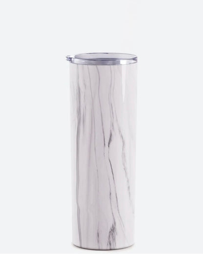 Personalized 20oz Skinny Stainless Steel Tumblers - Marble