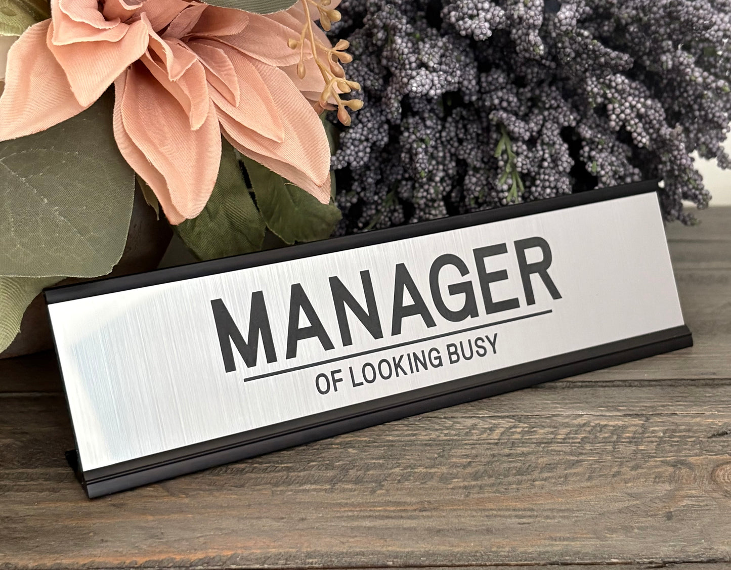 Personalized Aluminum Desk Signs