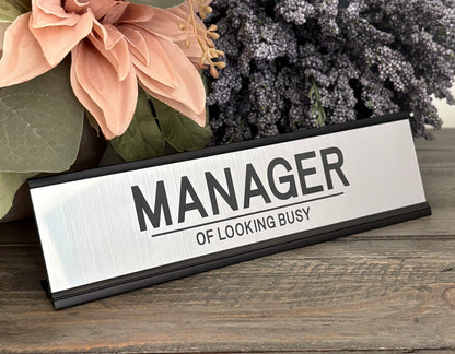 Personalized Aluminum Desk Signs