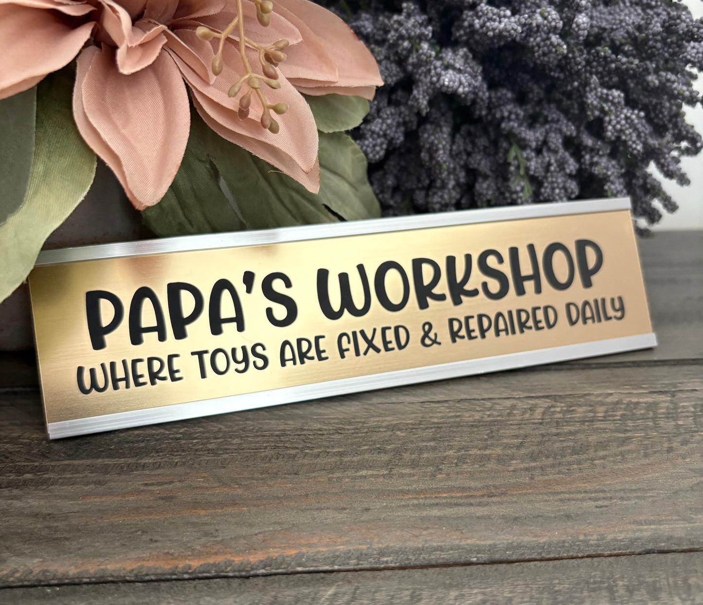 Personalized Aluminum Desk Signs