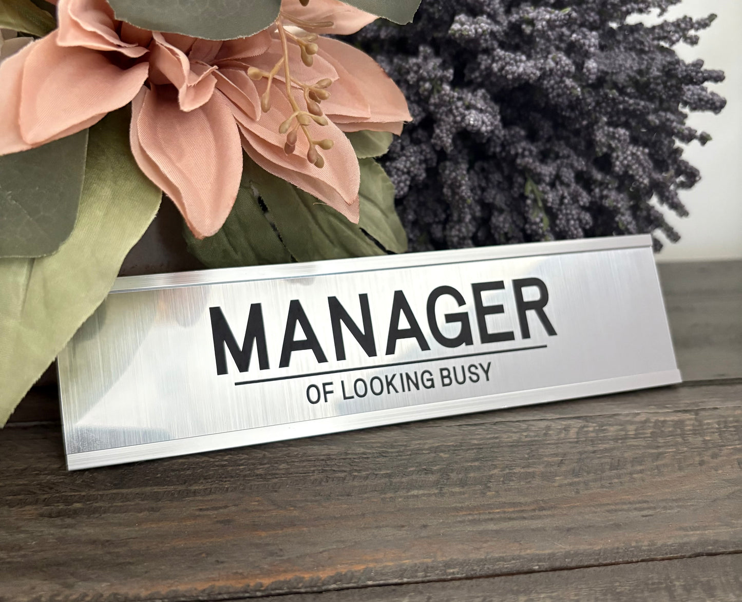 Personalized Aluminum Desk Signs