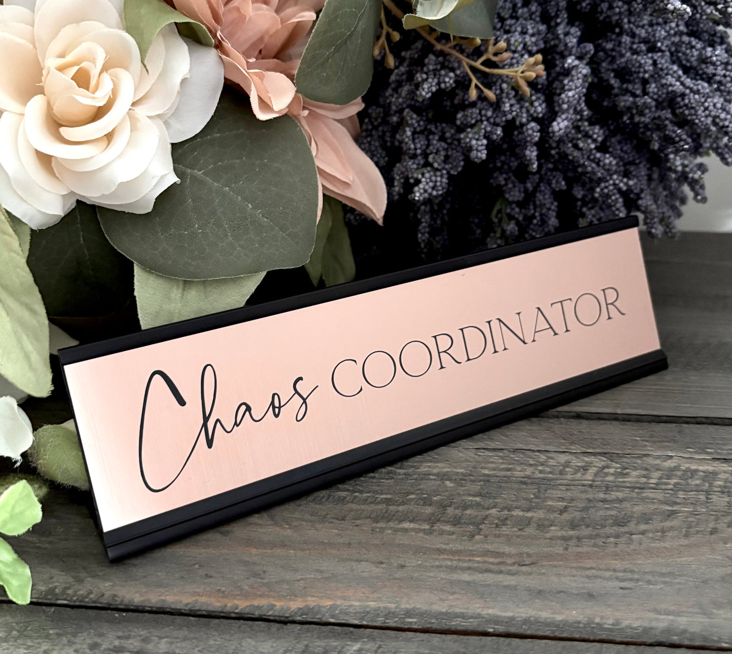 Personalized Aluminum Desk Signs