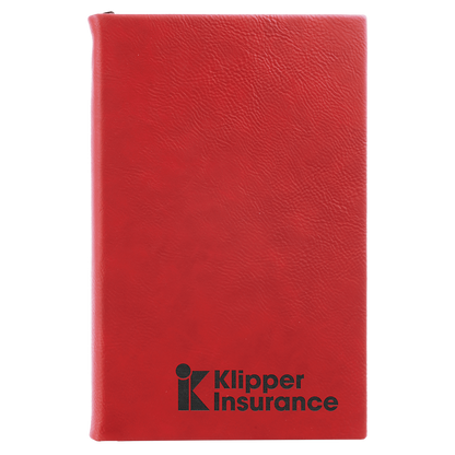 Personalized Leatherette Journals - 2 Sizes & 19 Colours
