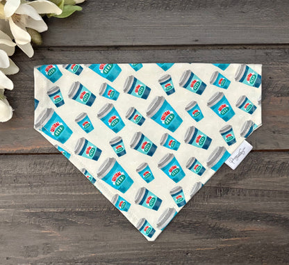 Over the Collar Pet Bandana - Central Perk Coffee Cups with Friends